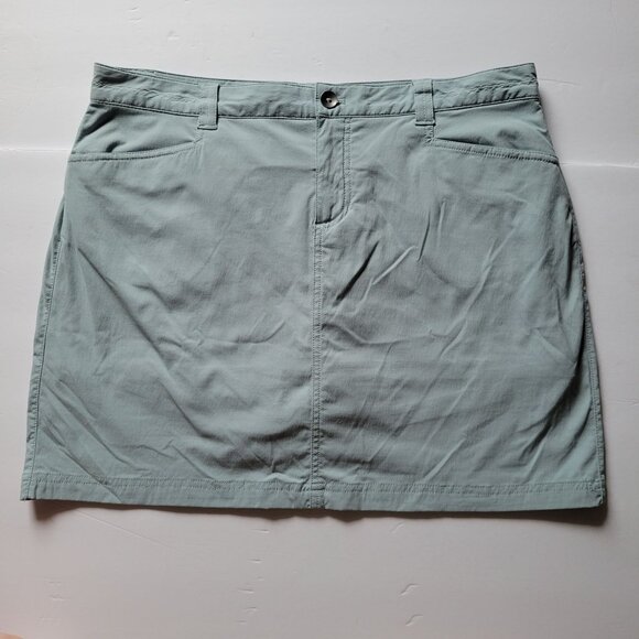 Eddie Bauer Womens Skort Size 12 Blue Green Nylon Blend Outdoor Casual Activewea - Picture 1 of 6